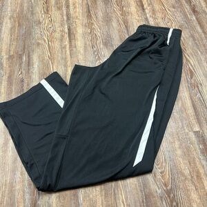 Black with white stripe Nike sweatpants